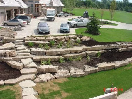 Driveway edges example featured on Allstone’s existing Armour Stone page