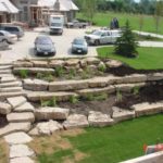 Custom Landscaping Stone products displayed after completion