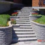 Natural Stone walkway with stone surrounds